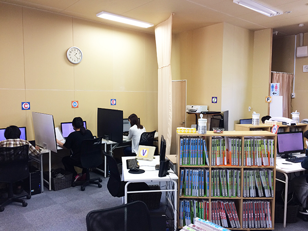 充実した個別スペースで集中レッスン！