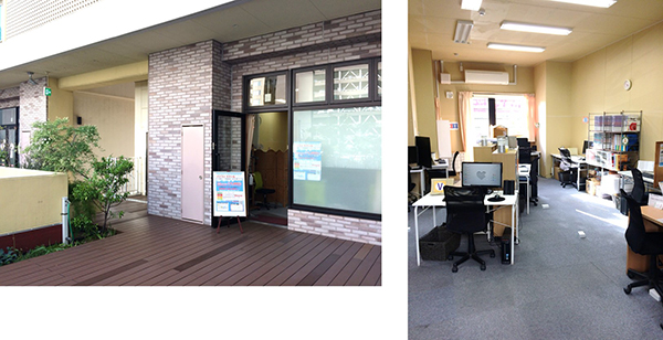 教室入口＆レッスンスペース